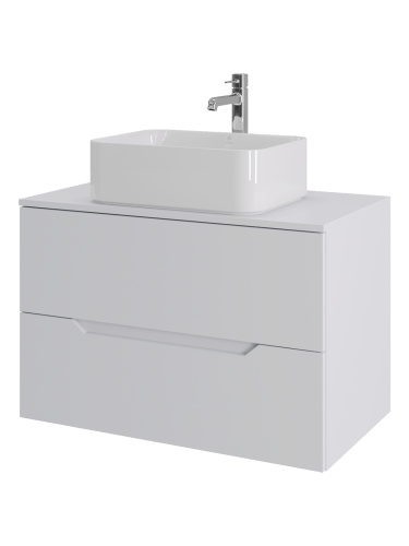 Тумба с раковиной Orange Line Li-80TuwMDF+B02-460W 81х46х68 - фото 2