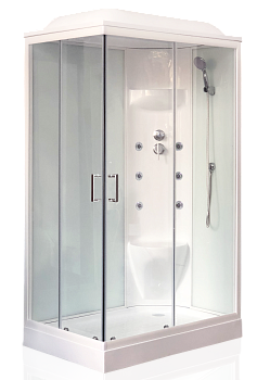 Душевая кабина Royal Bath BK RB90BK1-M 90х90 четверть круга с крышей ориентация универсальная