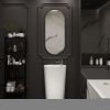 Раковина из сантехнического фарфора Lavinia Boho Bathroom Sink 33311126 50х50 напольная цвет белый 1 отверстие под смеситель