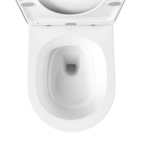 Унитаз-компакт напольный с бачком Lavinia Boho Grance Hill 3307002R белый глянцевый с сиденьем микролифт безободковый каскадный смыв - фото 4
