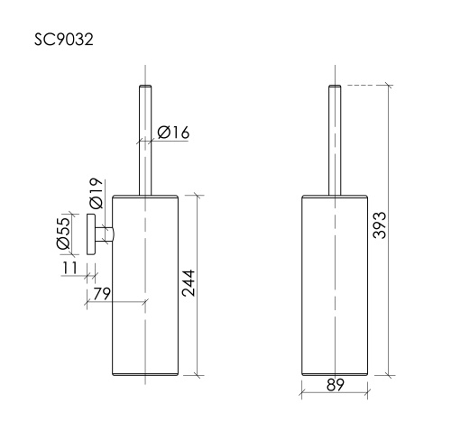 Ершик Sancos Base SC9032GG - фото 2