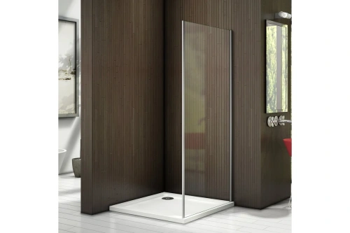 Душевая перегородка Good Door LATTE ЛА00029 100х185 стекло матовое профиль белый - фото 2