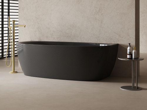 Ванна карбоновая Abber Karbon AK9004 170х80 пристенная овальная - фото 3