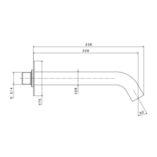 Излив для ванны Newform X-Steel 316 29482X.59.067 настенный бронза - фото 2