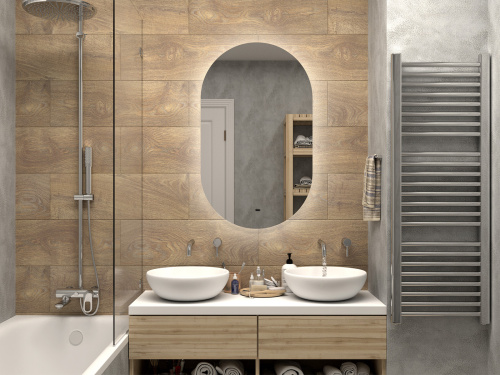 Зеркало в ванную Misty Зеркала (сенсорные) ТИТ-02-60/100-14 60х100 - фото 3