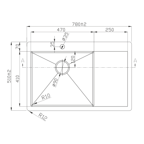 Кухонная мойка Melana ProfLine D7851HB-L графит 78х51 цвет графит поверхность матовая - фото 3
