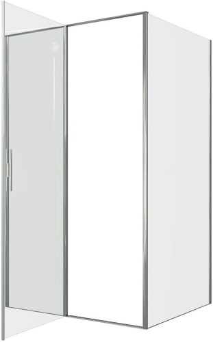 Душевой уголок Allen Brau Priority 3.31031.00 + 3.31040.00 120х80 стекло прозрачное профиль хром глянцевый без поддона - фото 4