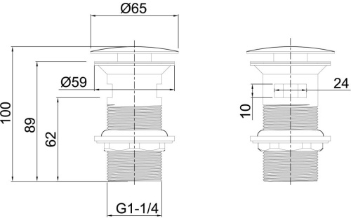 Донный клапан для раковины Allen Brau Priority 5.31023-GB - фото 2