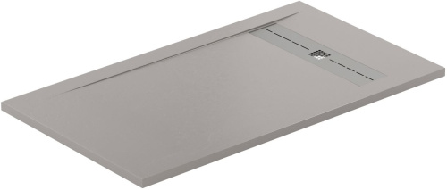 Душевой поддон Allen Brau Infinity 8.21004-PGM 140х80 искусственный камень серый без каркаса - фото 2