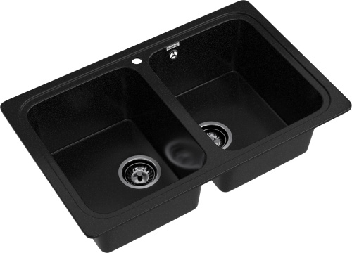 Кухонная мойка Granfest Standart S-780K черный 79х50 цвет черный поверхность матовая - фото 2