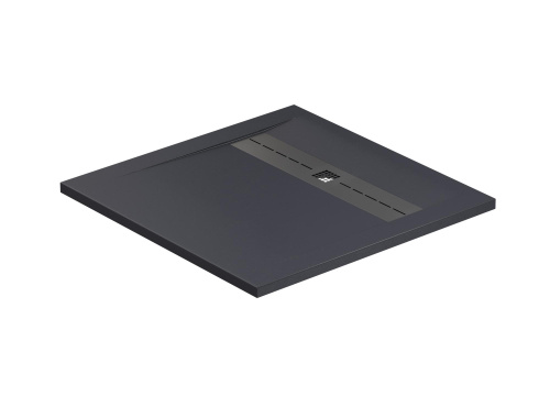 Душевой поддон Allen Brau Infinity 8.21001-AM 90х90 искусственный камень черный без каркаса - фото 2