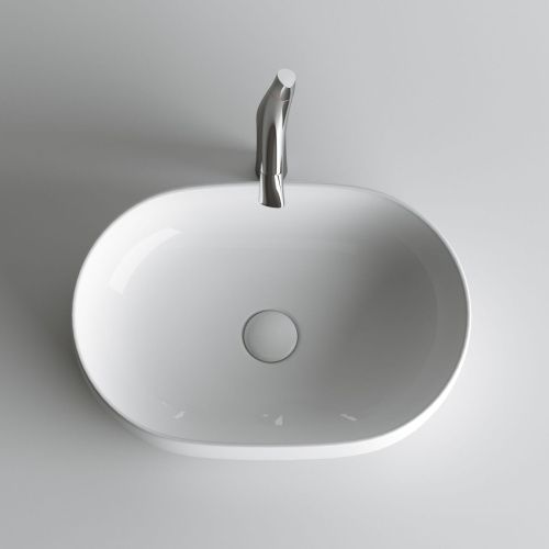 Раковина из сантехнического фарфора Ceramica Nova ELEMENT CN6047 60х40 накладная цвет белый без отверстий под смеситель - фото 4