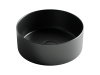 Раковина из сантехнического фарфора Ceramica Nova ELEMENT CN6032MB 40х40 накладная цвет черный без отверстий под смеситель