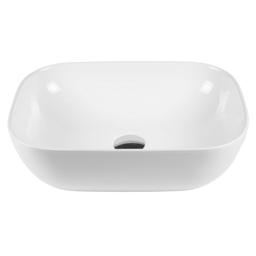 Раковина из сантехнического фарфора Bond Cube S54-450 46х33 накладная цвет белый глянцевый - фото 2