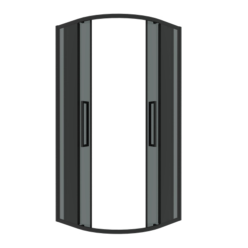 Душевой уголок Grossman Cosmo 301.K33.02.9090.21.10 90х90 стекло тонированное профиль черный матовый без поддона - фото 2