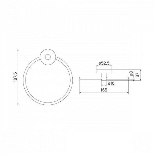 Полотенцедержатель IDDIS Sena SENSSO0i51 - фото 2