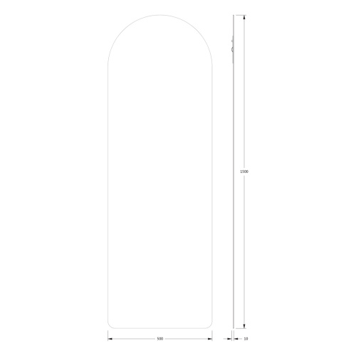 Зеркало в ванную Evoform Primary BY 0103 50х150 цвет хром - фото 2
