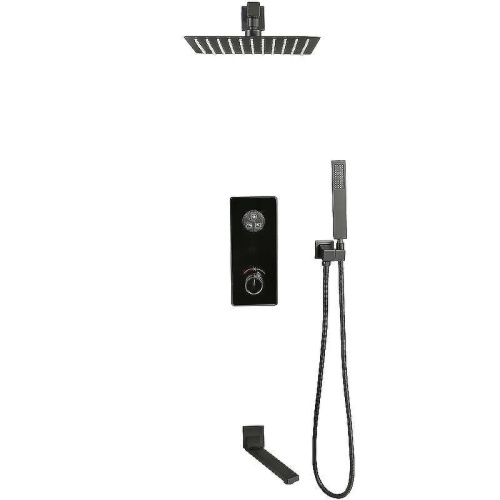 Душевая система ALMAes Ebro TVZ-8801 встраиваемая цвет черный - фото 2