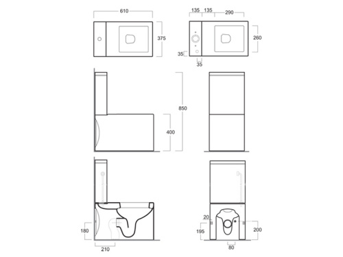 Чаша унитаза напольная Simas FZ 07 bia цвет белый без бачка без сиденья каскадный смыв - фото 3