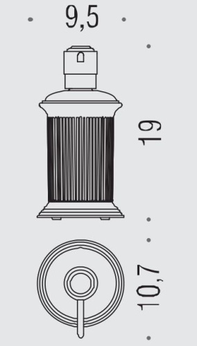 Дозатор Colombo Hermitage B9336.OA-VAN - фото 2