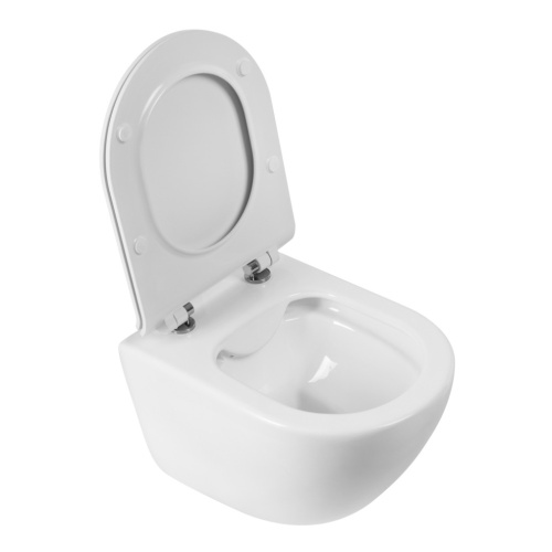 Чаша унитаза подвесная BelBagno AMANDA BB051CHR цвет белый без сиденья безободковая каскадный смыв - фото 3