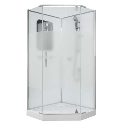Душевая кабина Grossman Classic GR170D 100х100 трапеция без крыши ориентация универсальная