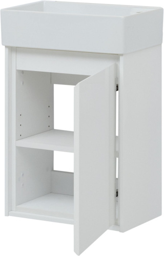 Тумба под раковину Aquanet Милан 00339962 42х23х54 подвесная цвет белый - фото 3