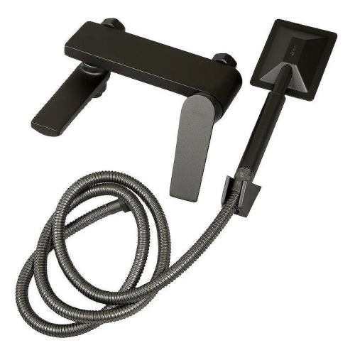 Cмеситель для ванны и душа Haiba HB60533-3 настенный пепельный - фото 2