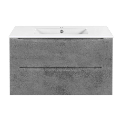 Тумба под раковину Vincea Mia Slim VMC-2MC900S1BT 90х39х50 подвесная цвет серый - фото 2