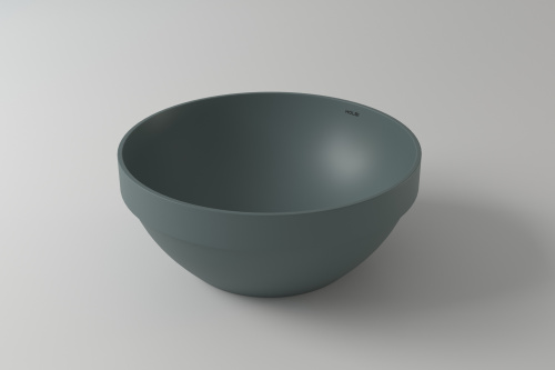 Раковина из искусственного камня Holbi CAPELLA 1.02.021.11.3 42х42 полувстраиваемая цвет зеленый