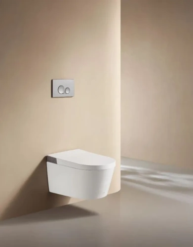 Унитаз-биде подвесной Arrow AKH1051H белый с сиденьем микролифт безободковый каскадный смыв - фото 2