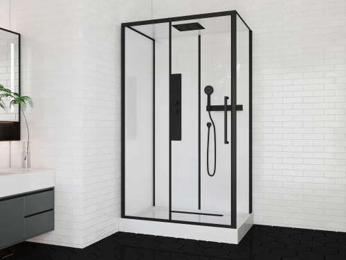 Душевая кабина Cerutti SPA AMI120 120х80 прямоугольная с крышей ориентация универсальная