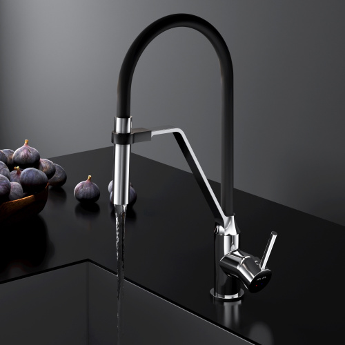 Смеситель для кухни Am.Pm Like F8013000 на мойку хром/черный - фото 3