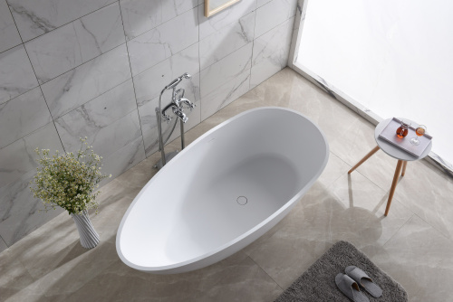 Ванна из искусственного камня Timo RALI RALI1500 150х78 отдельностоящая овальная - фото 3