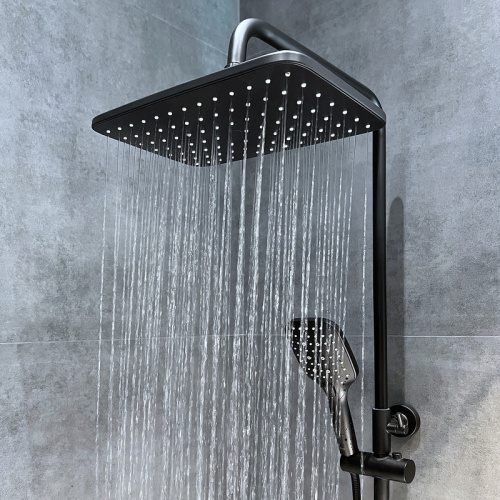 Верхний душ Bond Cube B07-9988 черный матовый - фото 4