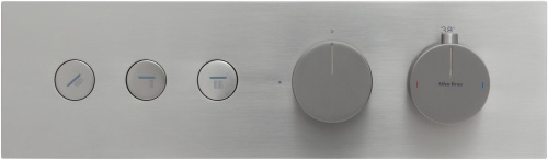 Смеситель для ванны с душем Allen Brau Liberty 5.33003-BN встраиваемый в стену никель с термостатом - фото 5