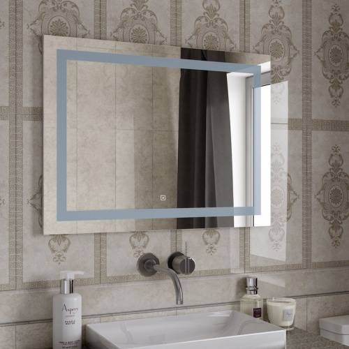 Зеркало в ванную Континент Rimini ЗЛП1404 100х70 цвет белый - фото 3