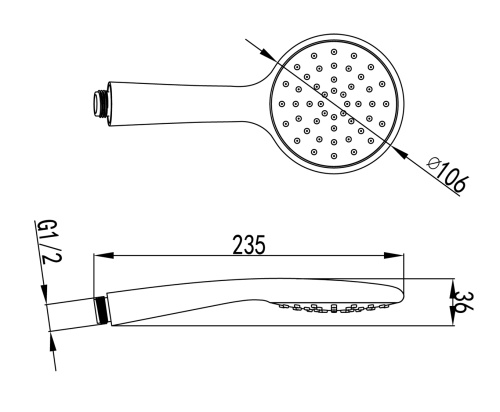 Лейка ручного душа LeMark LM8094C хром - фото 2