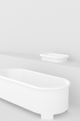 Ванна из искусственного камня Technova Deco VATDE 175х75 отдельностоящая овальная - фото 2