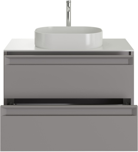 Тумба под раковину Allen Brau Fantasy 2.0 1.11001.PGM 2.0 80х46х62 подвесная цвет серый - фото 3