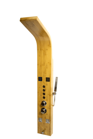 Душевая панель с термостатом (бамбук) DENBERG DENBERG LT-202 прямоугольная настенная