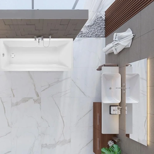 Ванна акриловая Vagnerplast Cavallo VPBA170CAV2X-04 170х75 пристенная прямоугольная без каркаса - фото 3