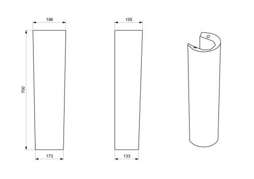 Пьедестал для раковины Santek Бск 1WH110591 - фото 2