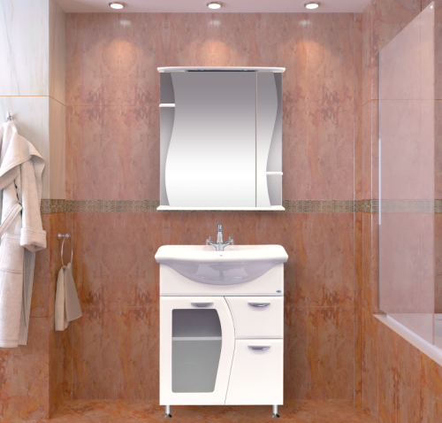 Зеркало-шкаф Misty Зеркала-шкафы Э-Лиа02065-01СвП 65х25х72 подвесной - фото 4