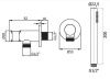 Душевая лейка Plumberia Selection SHOWER HST3018BO цвет белый