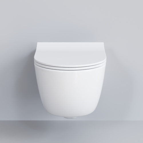 Унитаз подвесной Ambassador Abner 103T20001R-102T20001S белый глянцевый с сиденьем микролифт - фото 3