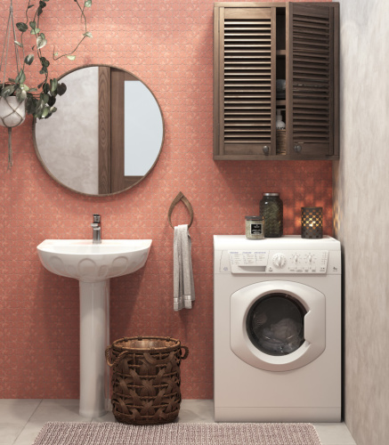 Раковина из сантехнического фарфора Santeri Лотос 131106S0010B0 50х58 подвесная цвет белый 1 отверстие под смеситель - фото 5