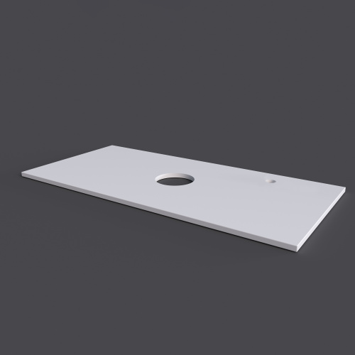 Столешница Grossman Флай 501001 98х46 накладная цвет белый - фото 2