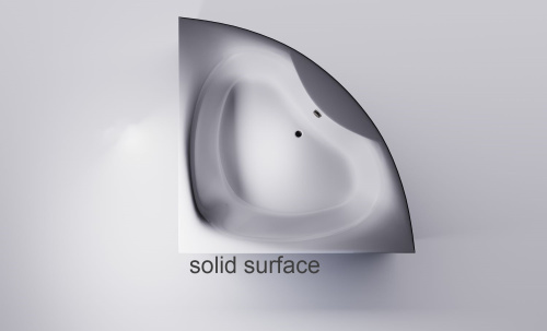 Ванна из искусственного камня Astra-Form Виена 01010071 150х150 угловая асимметричная с ножками - фото 2