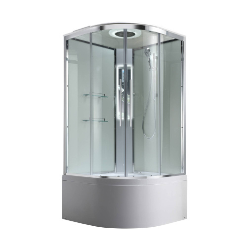 Душевая кабина AvaCan EM EM5010LEDT 100х100 четверть круга с крышей ориентация универсальная - фото 3